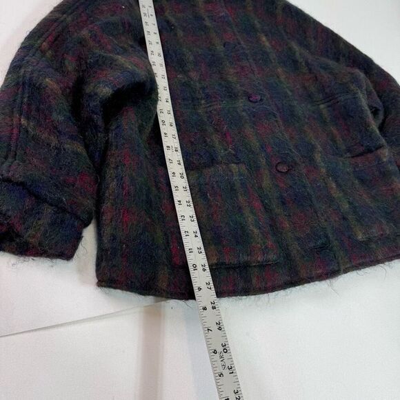 Freedom Wear Jacket Womens Medium made in Ireland Wool Mohair Green Button Up - Picture 6 of 10